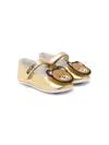 Moschino Teddy Bear Ballet Flats In Gold