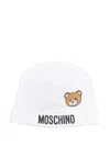 Moschino Teddy Bear Beanie Hat In White
