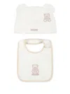 Moschino Teddy Bear Beanie Set In ホワイト