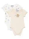 Moschino Teddy Bear Bodies (pack Of Two) In 白色