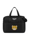 Moschino Teddy Bear Changing Bag In Black
