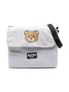 Moschino Teddy Bear-print Changing Bag In Grey