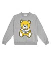 Moschino Teddy Bear Cotton And Wool Sweater In Grey