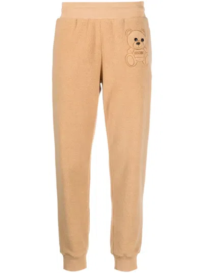 MOSCHINO TEDDY-BEAR DETAIL CROPPED TROUSERS