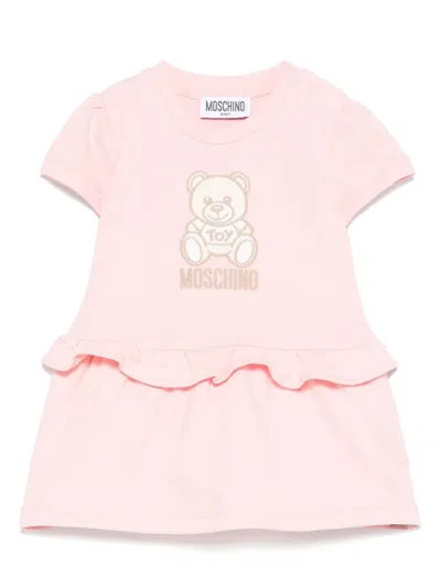 Moschino Babies' Teddy Bear Dress In Pink