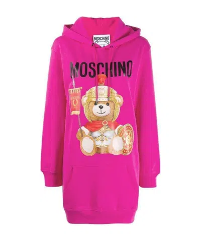 Moschino Teddy Bear Dress In Pink