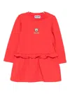 Moschino Teddy Bear Dress In Red