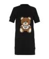 Moschino Teddy Bear Embroidered Dress In Black