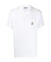 Moschino Teddy Bear Embroidered Polo Shirt In White