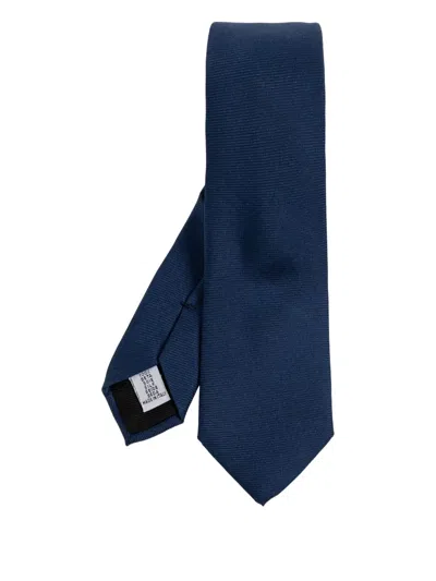 Moschino Teddy-bear Embroidered Tie In Blue