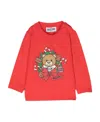 Moschino Teddy Bear Graphic-print Sweatshirt In Red