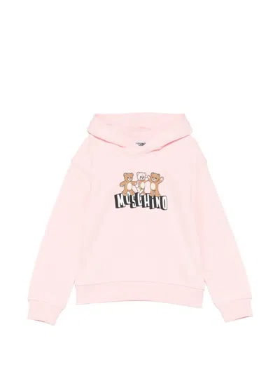 Moschino Teddy Bear Hoodie In Pink