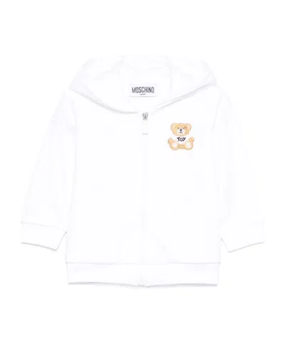 Moschino Teddy Bear Hoodie In White
