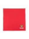 Moschino Teddy Bear-intarsia Blanket In Red