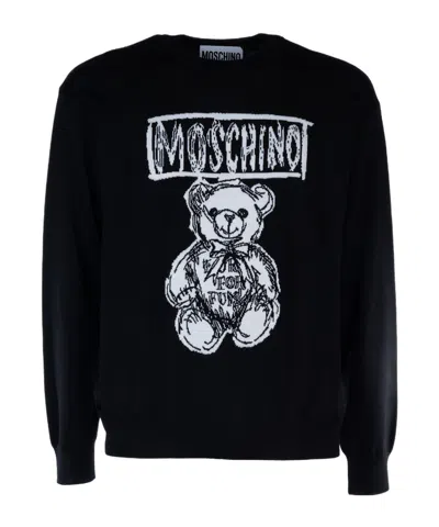 MOSCHINO TEDDY BEAR-INTARSIA JUMPER