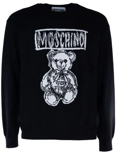 MOSCHINO TEDDY BEAR-INTARSIA JUMPER