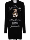 MOSCHINO TEDDY BEAR-INTARSIA MINI DRESS