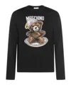 Moschino Bear Embroidered Crewneck Sweater