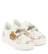 Moschino Sneakers Teddy Bear Aus Leder In Gold