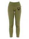 Moschino Teddy Bear Leggings In Green
