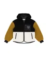Moschino Teddy Bear Logo Hooded Jacket In Black