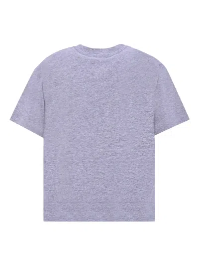 Moschino Teddy Bear Logo-print Cotton T-shirt In Blue