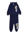 Moschino Teddy Bear Logo-print Tracksuit In Black