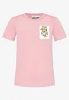 Moschino Graphic Printed Crewneck T In Pink