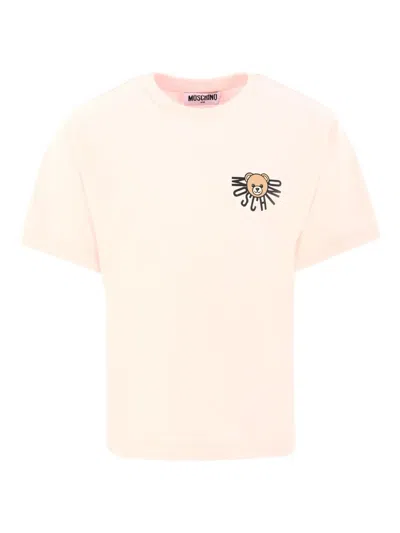 Moschino Teddy Bear-logo Short-sleeves T-shirt In Neutral