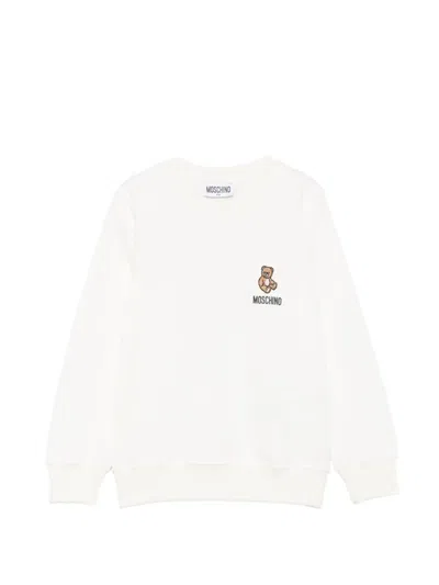 Moschino Kids' Teddy Bear Logo-print Sweatshirt In Neutral