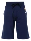 Moschino Teddy Bear Lounge Shorts In Blue