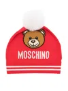Moschino Teddy Bear-motif Beanie In 红色