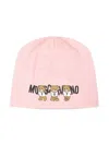 Moschino Teddy Bear-motif Beanie In Pink