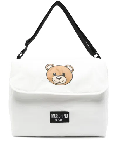 Moschino Teddy Bear-motif Changing Bag In White