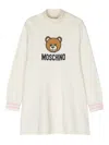 Moschino Teddy Bear-motif Dress In Neutrals