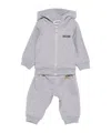 Moschino Teddy Bear-motif Hooded Tracksuit Set In Gray