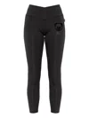 Moschino Teddy Bear-motif Leggings In Black