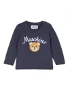 Moschino Teddy Bear-motif Long-sleeve T-shirt In Blau