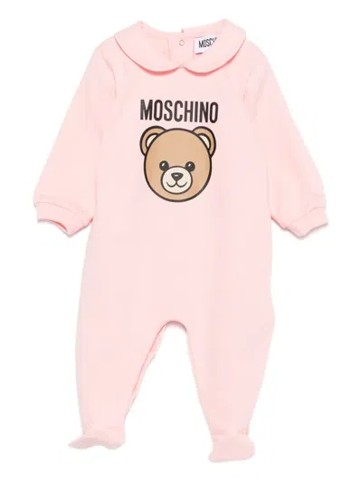 Moschino Babies' Teddy Bear-motif Pajamas In Pink