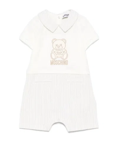 Moschino Teddy Bear-motif Romper In White