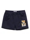 Moschino Teddy Bear-motif Shorts In Blue