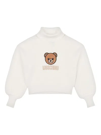 Moschino Pullover Mit Teddy-motiv In Metallic