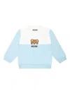 Moschino Teddy Bear-motif Sweatshirt In Blue