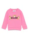 Moschino Teddy Bear-motif Sweatshirt In Pink
