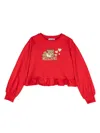 Moschino Teddy Bear-motif Sweatshirt In Red