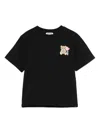 Moschino Kids' Teddy Bear-motif T-shirt In Black
