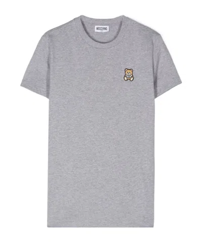 Moschino Teddy Bear-motif T-shirt In Gray