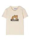 Moschino Teddy Bear-motif T-shirt In Neutrals