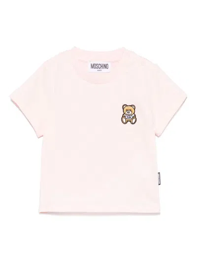Moschino Babies' Teddy Bear-motif T-shirt In Pink