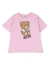 Moschino Teddy Bear Motif T-shirt In Pink